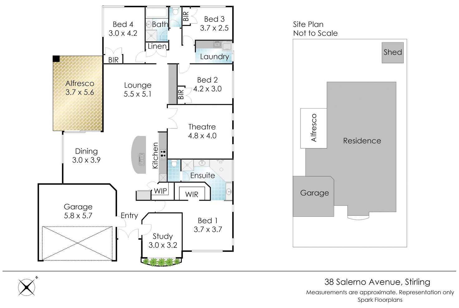Floorplan of Homely house listing, 38 Salerno Ave, Stirling WA 6021