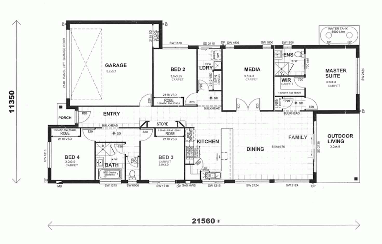 Floorplan of Homely house listing, 7 Carpenters Drive, Coomera QLD 4209