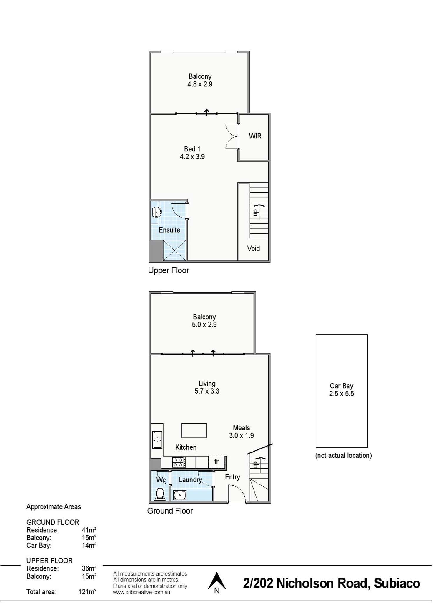 Floorplan of Homely apartment listing, 2/202 Nicholson Road, Subiaco WA 6008