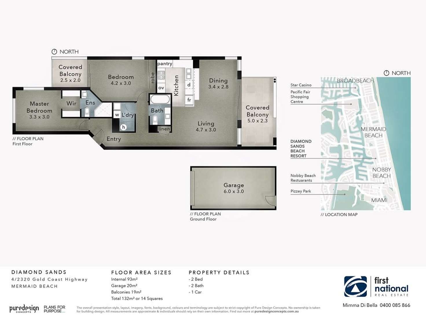 Floorplan of Homely unit listing, 4/2320-2330 Gold Coast Highway, Mermaid Beach QLD 4218