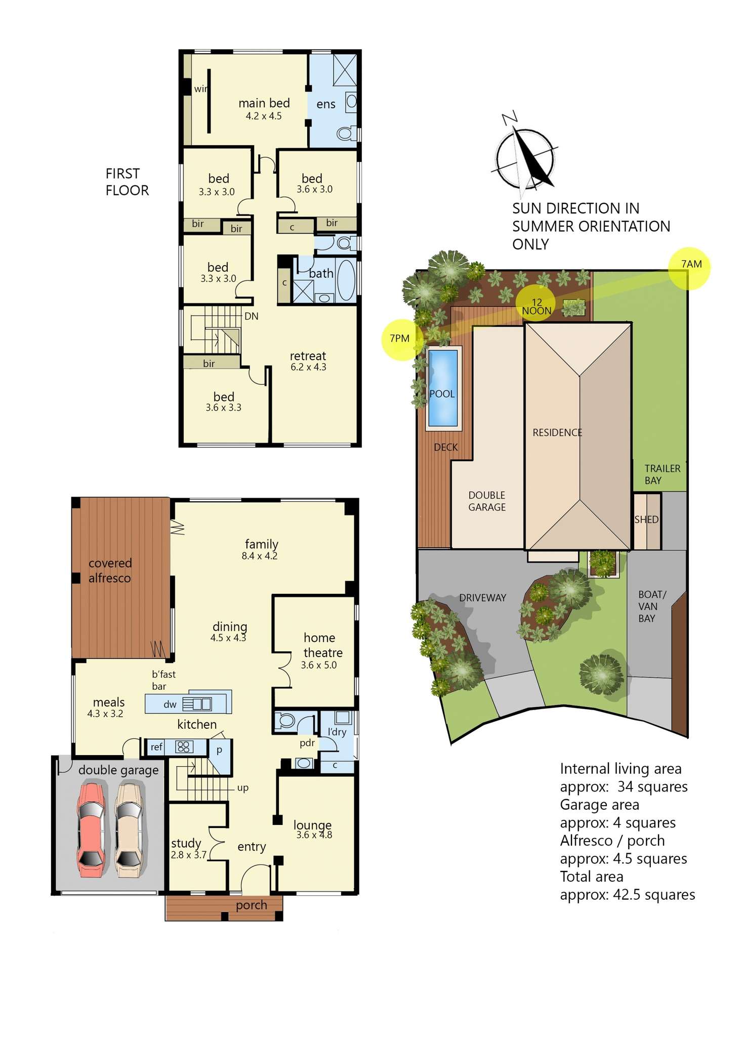 Floorplan of Homely house listing, 6 Serra Close, Langwarrin VIC 3910