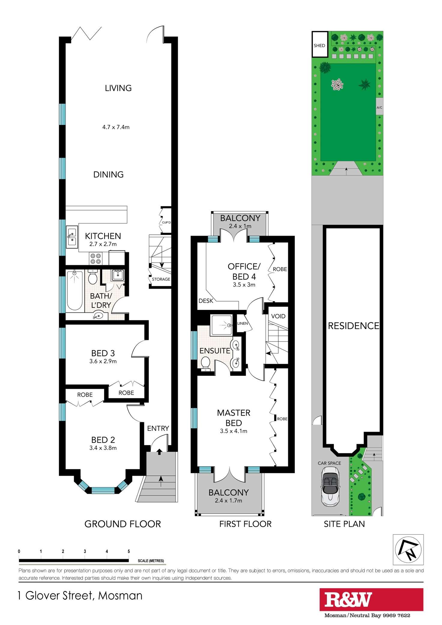 Floorplan of Homely house listing, 1 Glover Street, Mosman NSW 2088