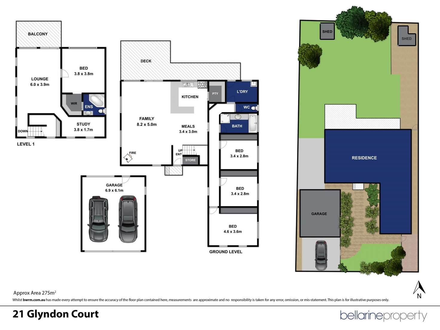 Floorplan of Homely house listing, 21 Glyndon Court, Barwon Heads VIC 3227