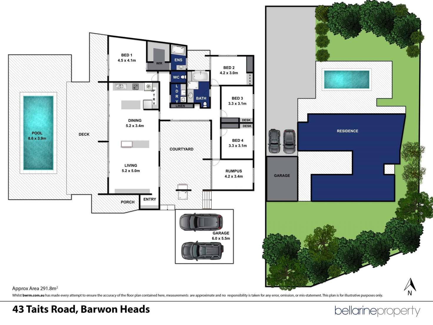 Floorplan of Homely house listing, 43 Taits Road, Barwon Heads VIC 3227