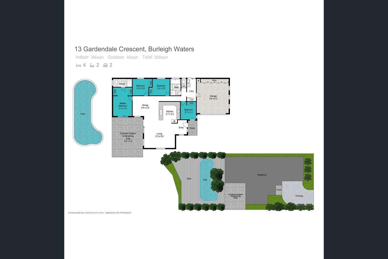 Floorplan of Homely house listing, 13 Gardendale Crescent, Burleigh Waters QLD 4220