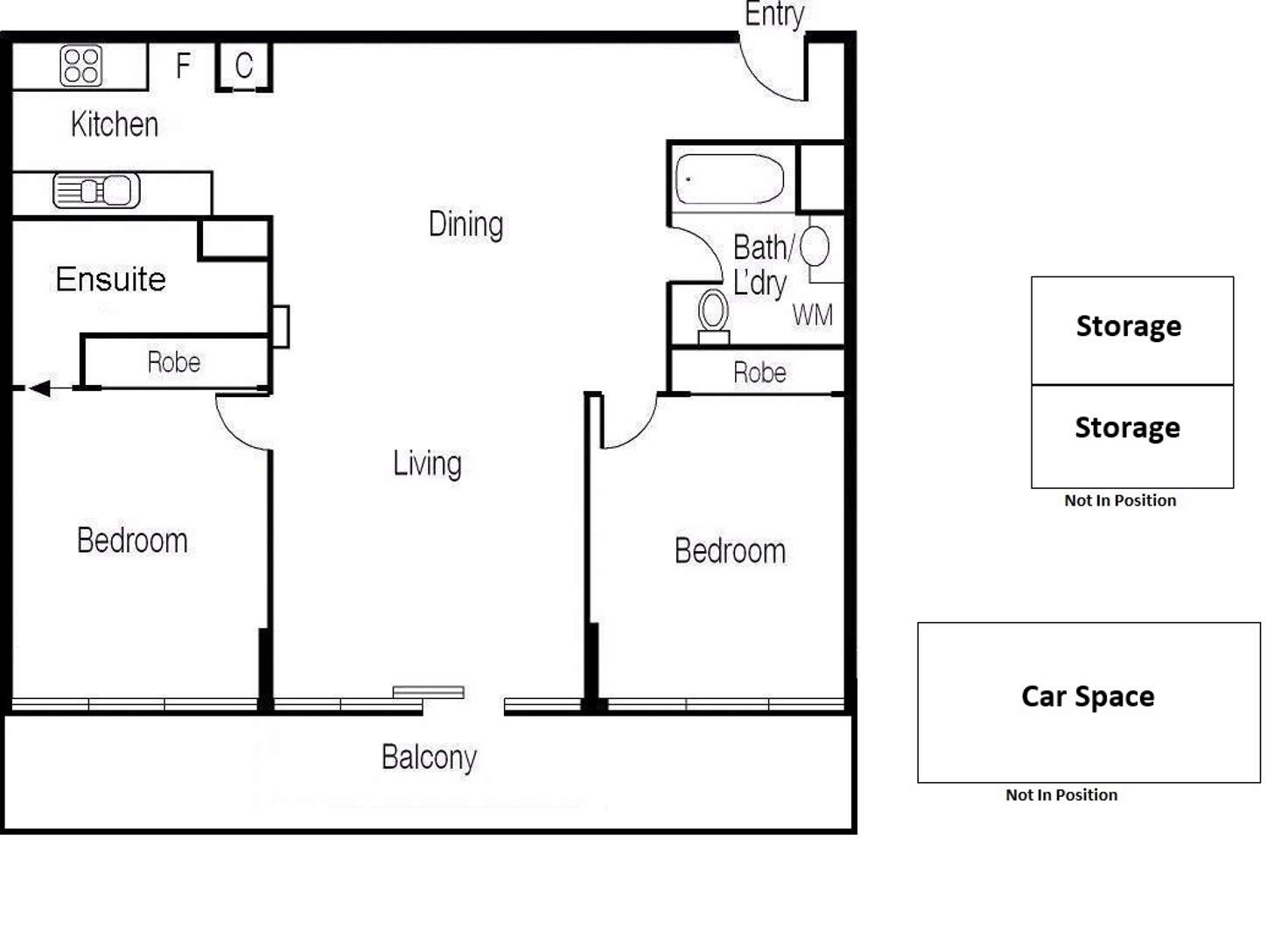 Floorplan of Homely apartment listing, 900/668 Bourke St, Melbourne VIC 3000
