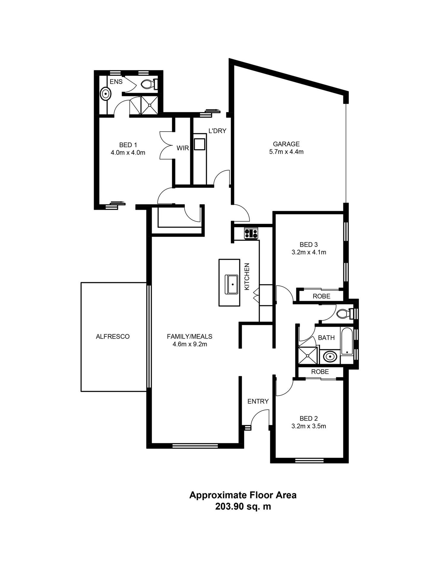 Floorplan of Homely house listing, 16 Hirani Link, Aveley WA 6069