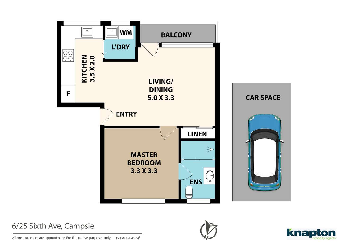 Floorplan of Homely unit listing, 6/25 Sixth Avenue, Campsie NSW 2194