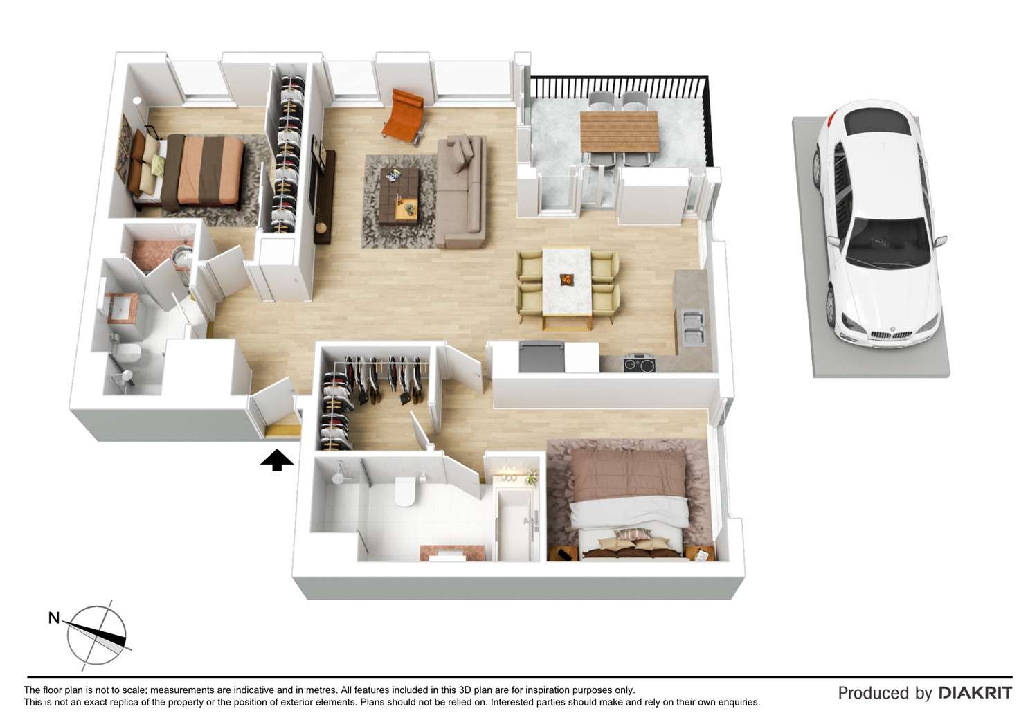 Floorplan of Homely apartment listing, 2G/8 Waterside Place, Docklands VIC 3008