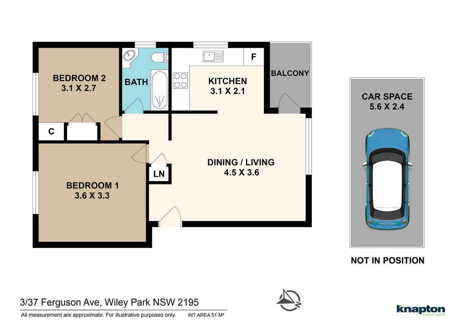 Floorplan of Homely unit listing, 3/37 Ferguson Avenue, Wiley Park NSW 2195