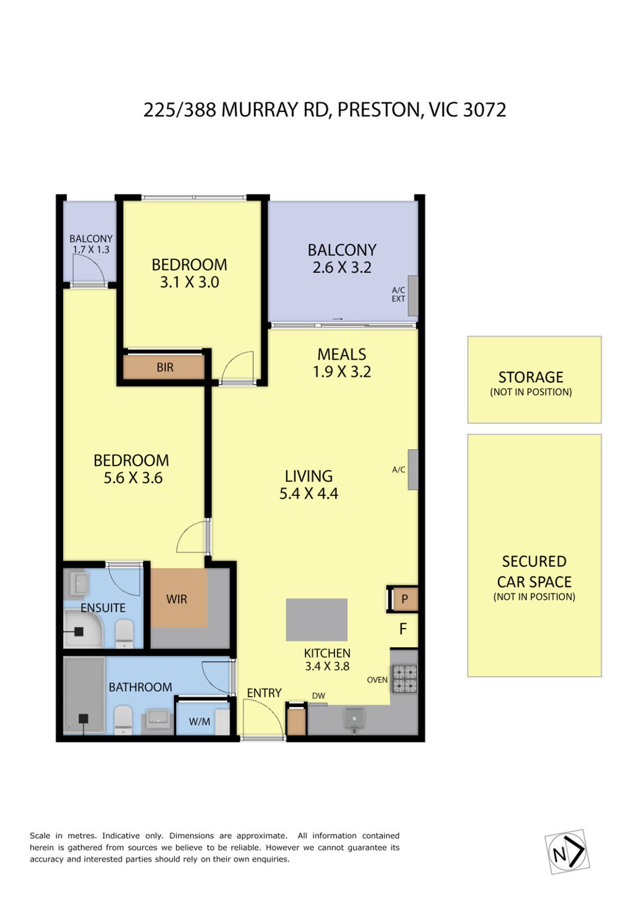 Floorplan of Homely apartment listing, 225/388 Murray Road, Preston VIC 3072