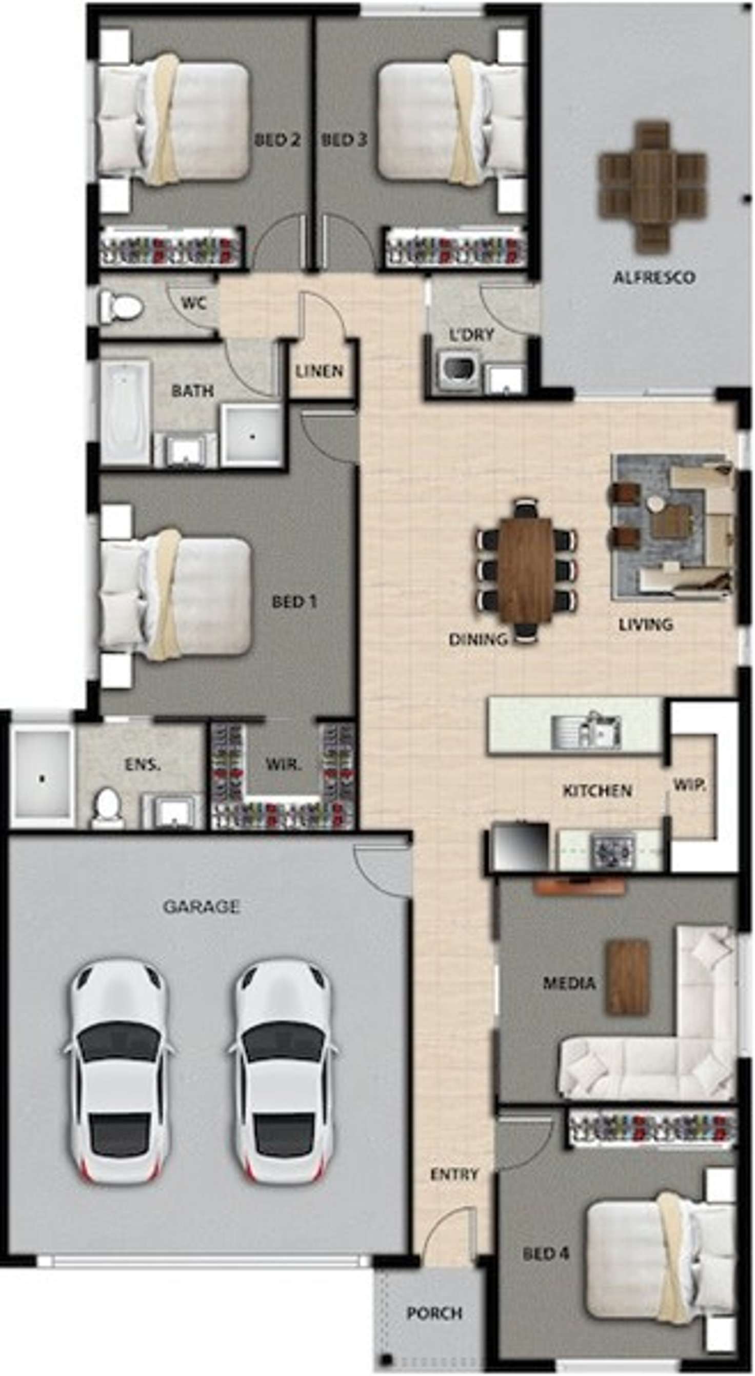 Floorplan of Homely house listing, 3 Timberlea Drive, Bentley Park QLD 4869
