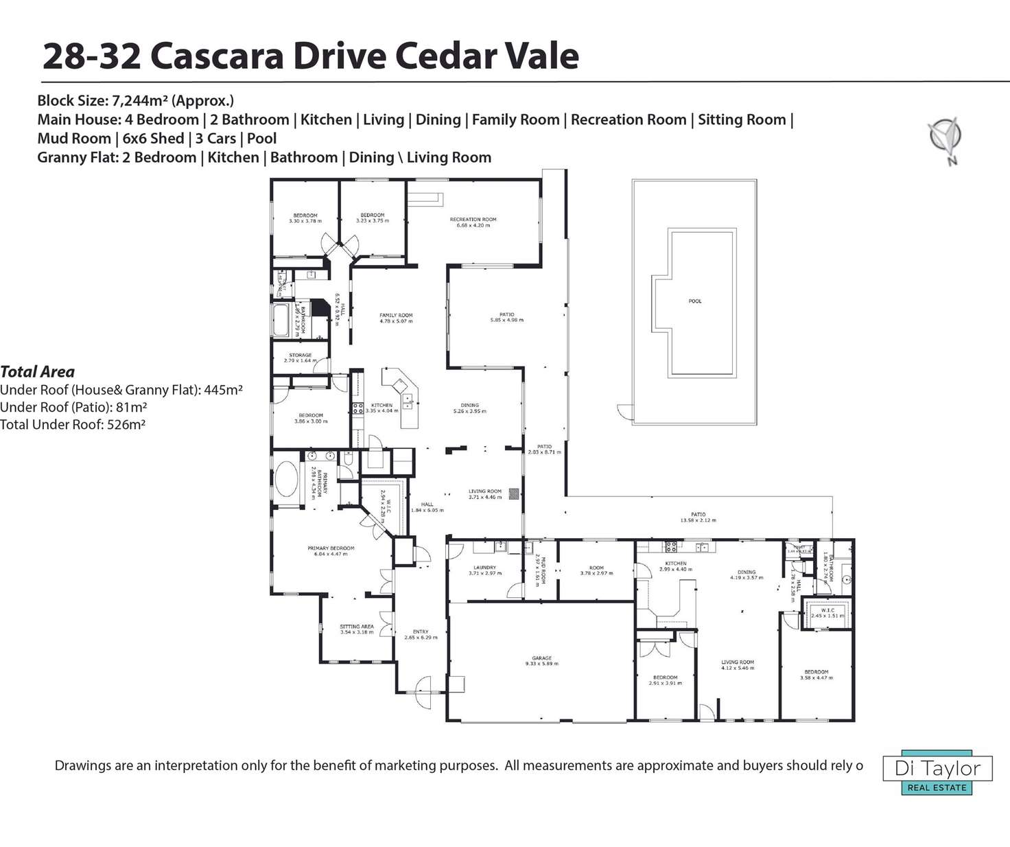 Floorplan of Homely house listing, 28-32 Cascara Drive, Cedar Vale QLD 4285