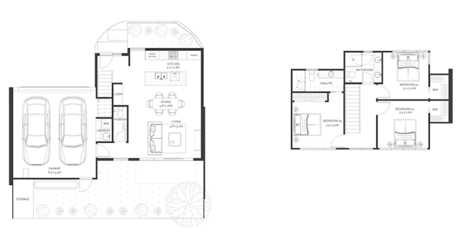 Floorplan of Homely townhouse listing, Unit 5/1-3 Nicholson Avenue, Reservoir VIC 3073