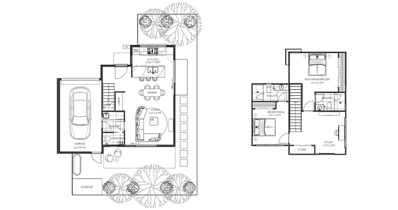 Floorplan of Homely townhouse listing, Unit 4/154 Purinuan Street, Reservoir VIC 3073