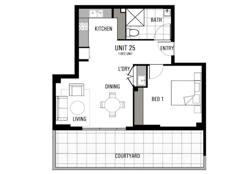 Floorplan of Homely apartment listing, Unit 25/1 Stoke Street, Schofields NSW 2762