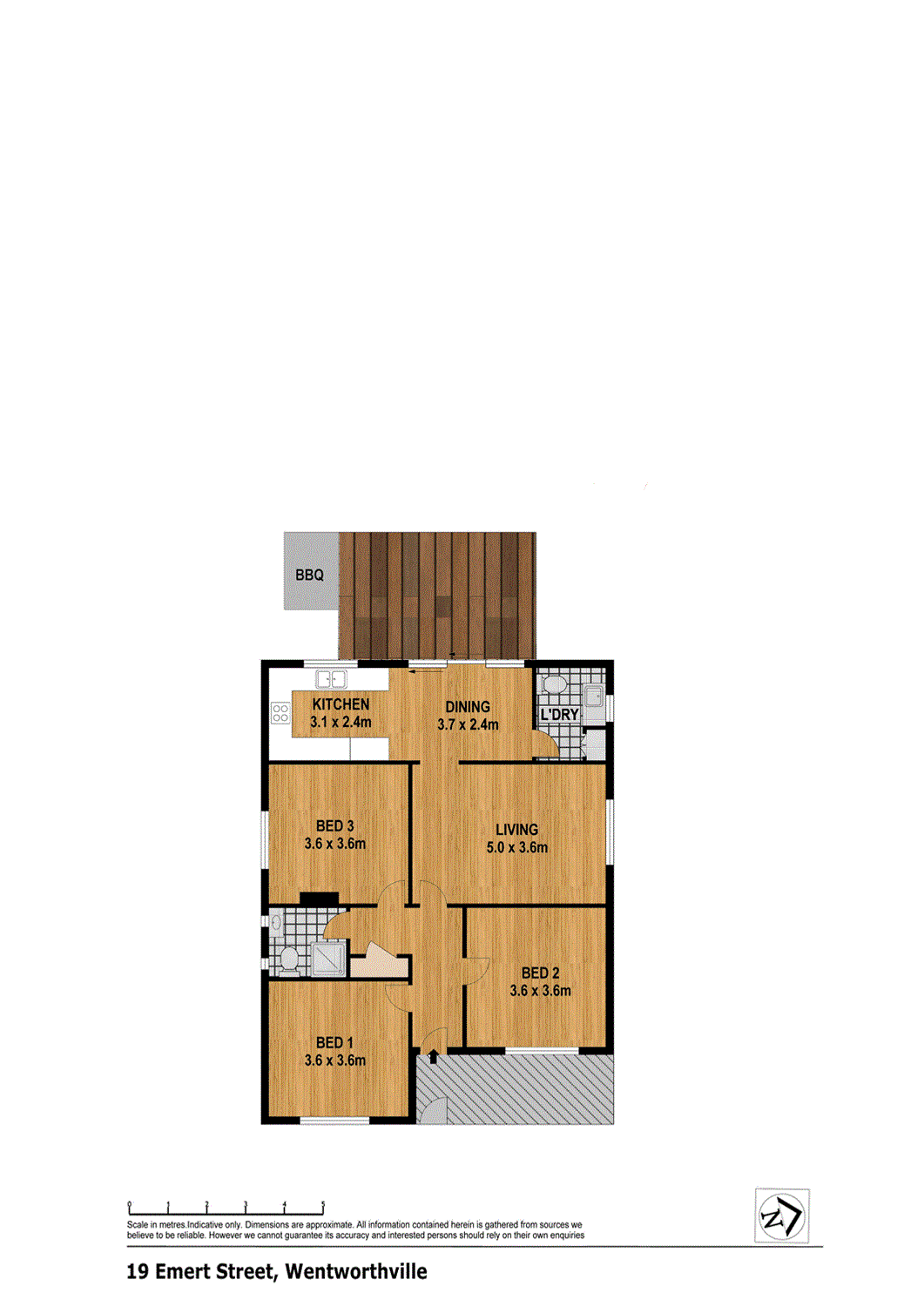 Floorplan of Homely house listing, 19 Emert Street, Wentworthville NSW 2145