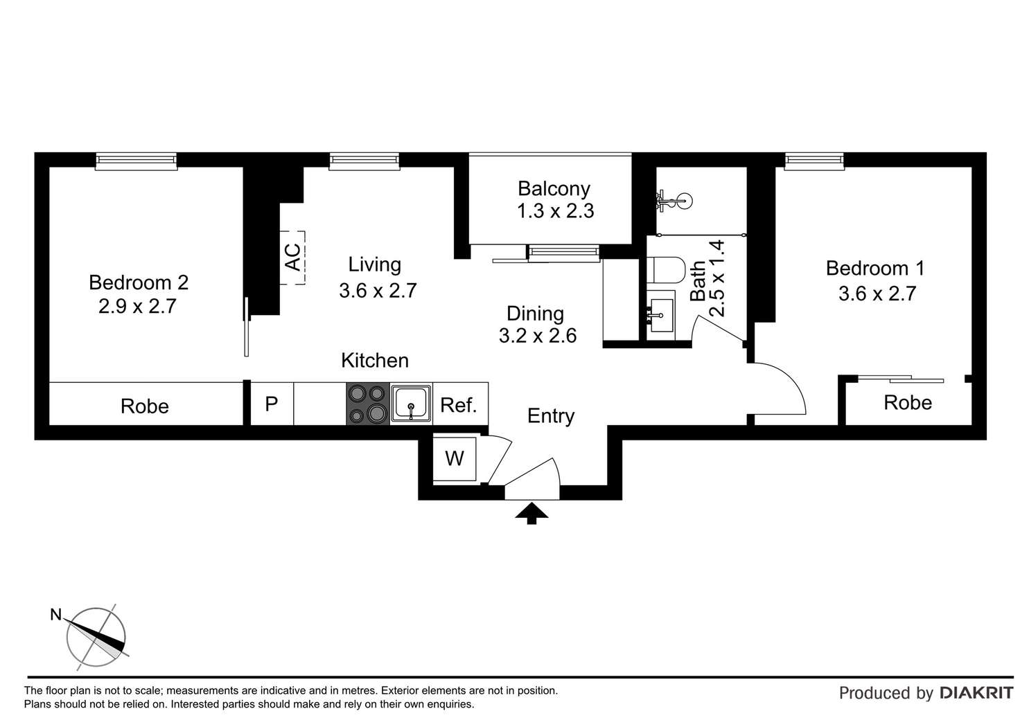 Floorplan of Homely apartment listing, 2503/81 A'Beckett Street, Melbourne VIC 3000