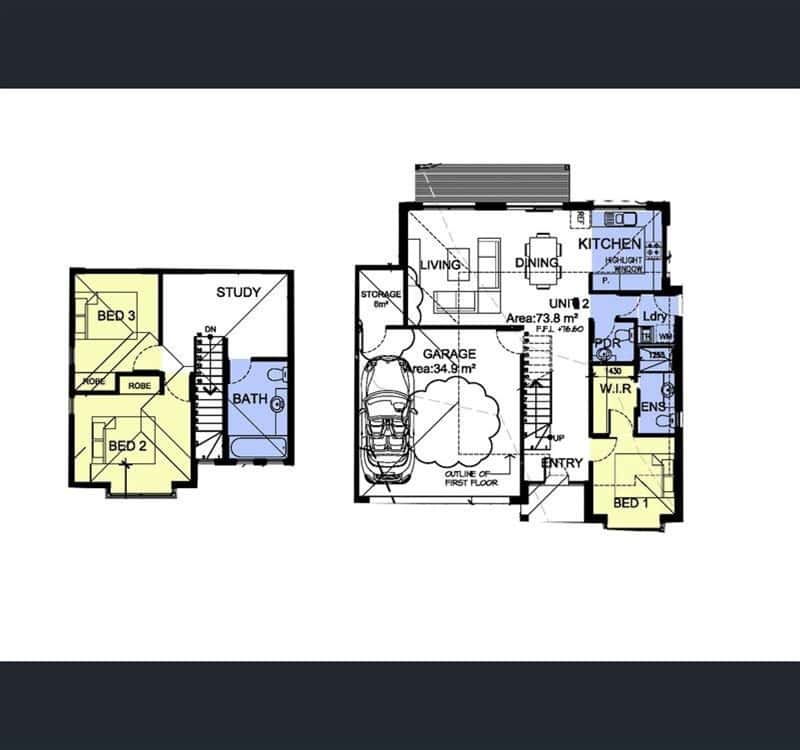 Floorplan of Homely townhouse listing, 9 Peace Street, Box Hill South VIC 3128