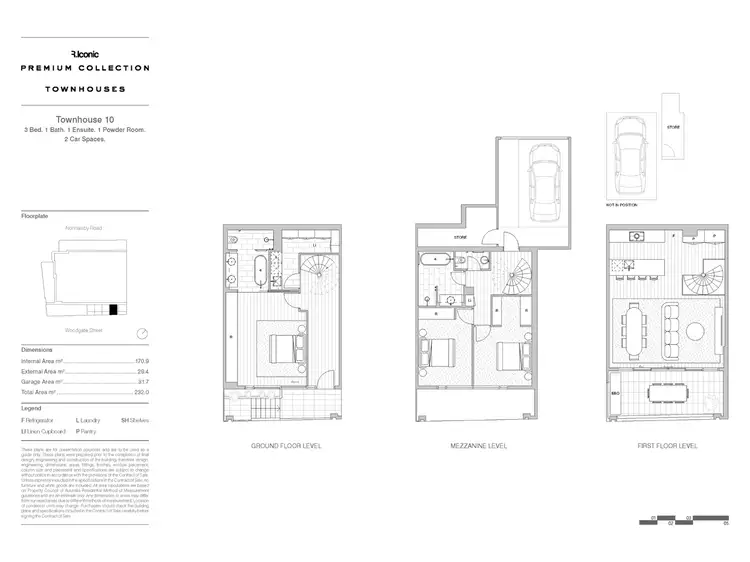 Floorplan of Homely townhouse listing, 10 Woodgate Street, South Melbourne VIC 3205