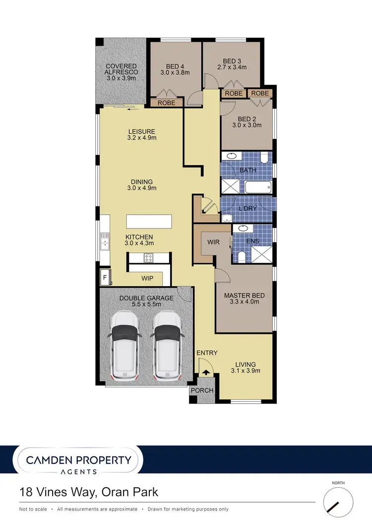 Floorplan of Homely house listing, 18 Vines Way, Catherine Field NSW 2557