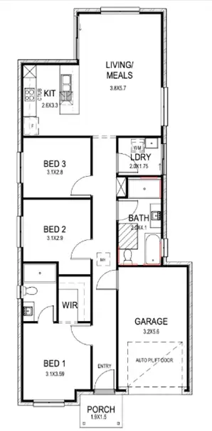 Floorplan of Homely house listing, Lot 423A Commercial Road, Moana SA 5169