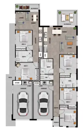 Floorplan of Homely house listing, Lot 617 Linden Street, Lochinvar NSW 2321