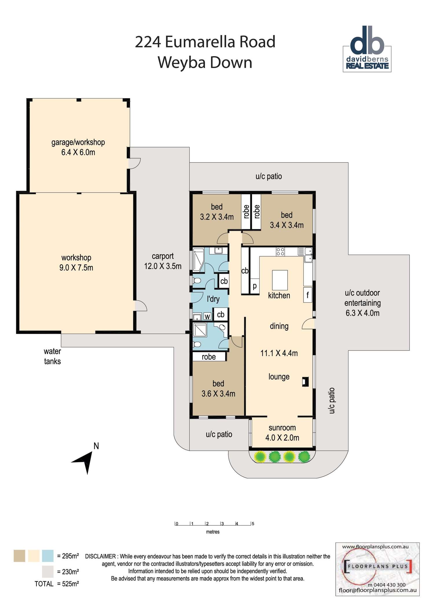 Floorplan of Homely house listing, 224 EUMARELLA RD, Weyba Downs QLD 4562