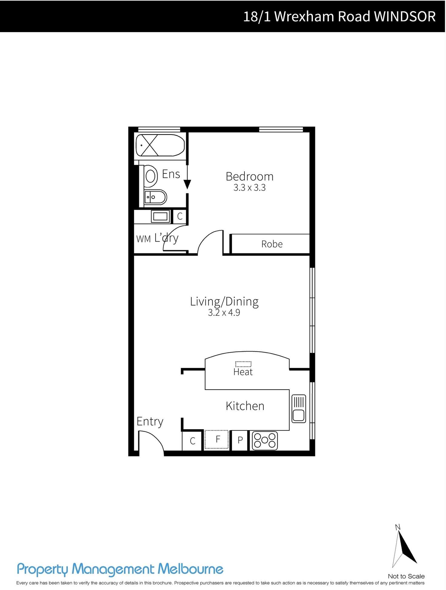 Floorplan of Homely apartment listing, 18/1 Wrexham Road, Windsor VIC 3181