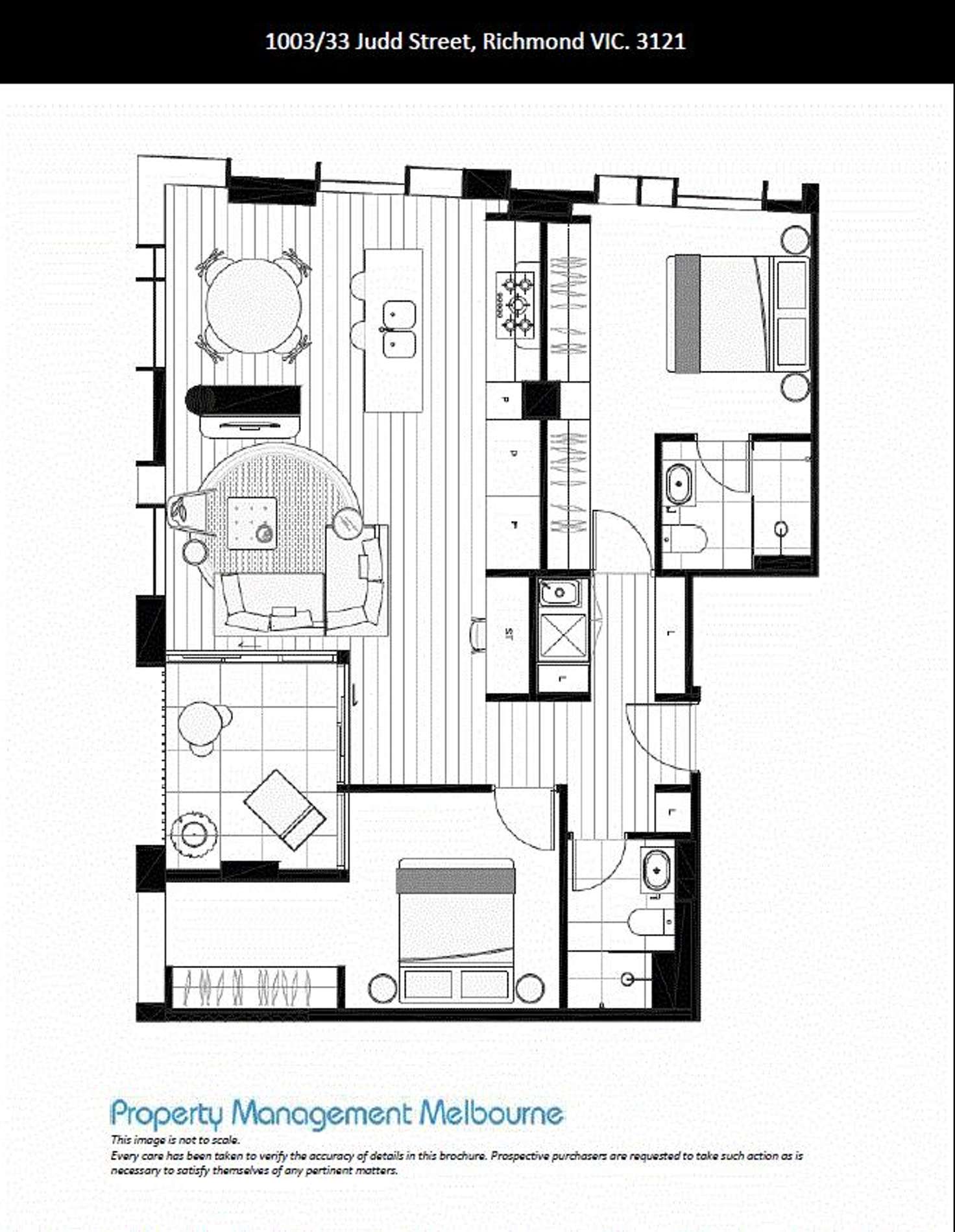 Floorplan of Homely apartment listing, 1003/33 Judd Street, Richmond VIC 3121