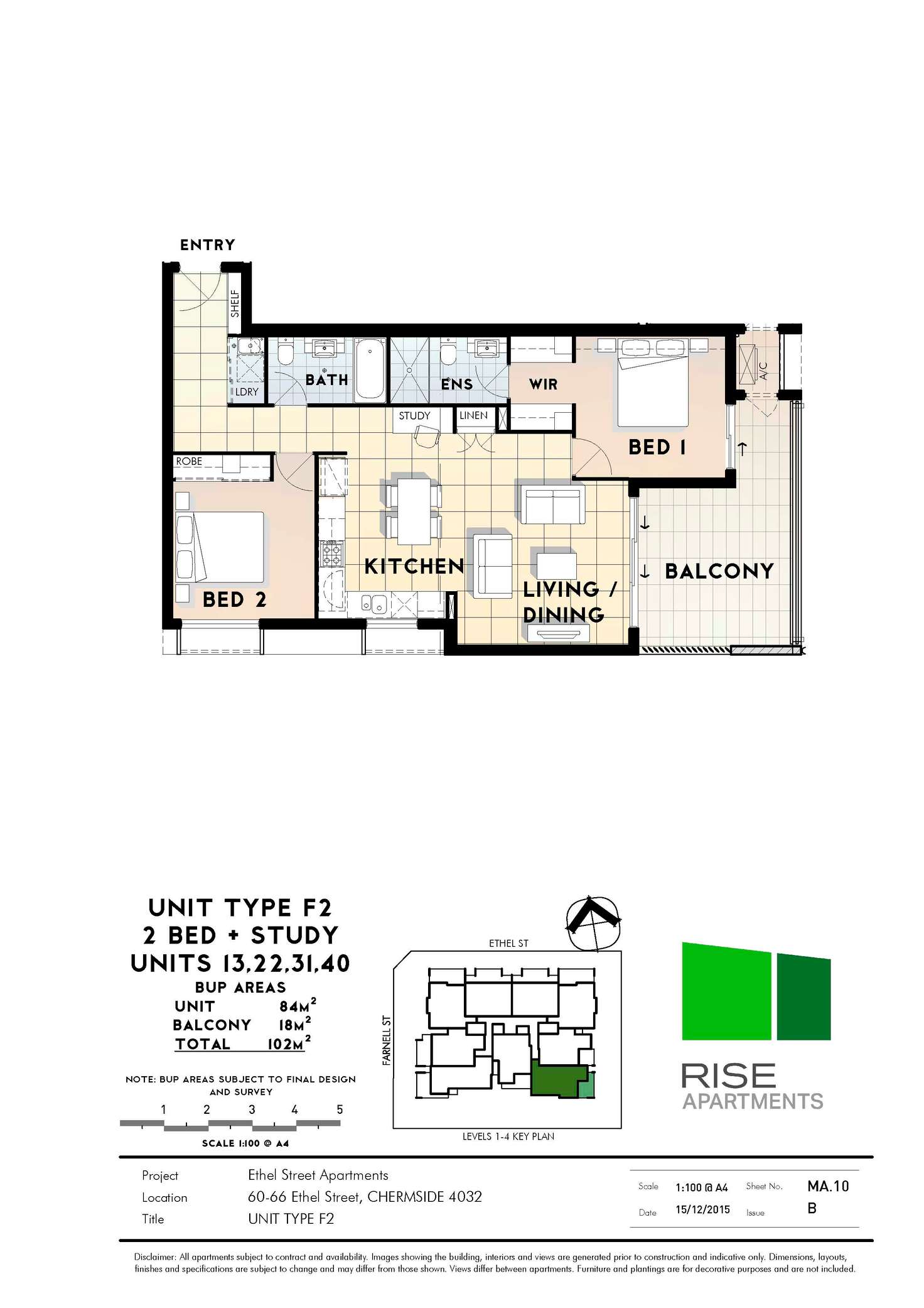 Floorplan of Homely apartment listing, 31/60-66 Ethel Street, Chermside QLD 4032