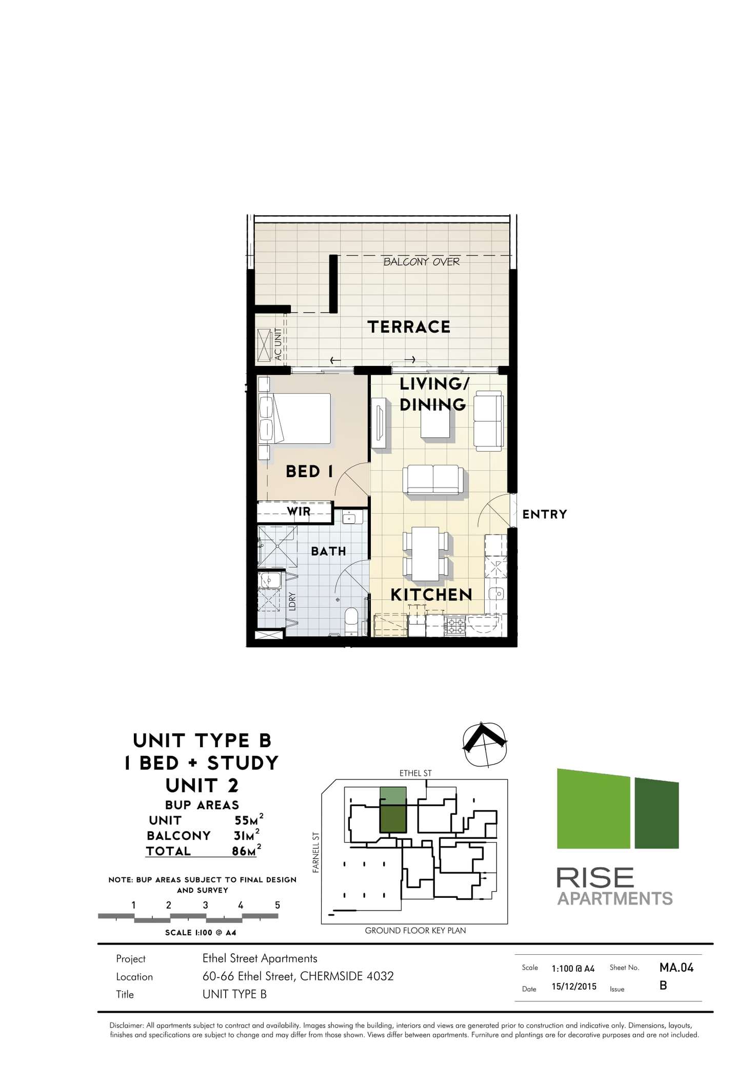 Floorplan of Homely unit listing, 2/60 Ethel Street, Chermside QLD 4032
