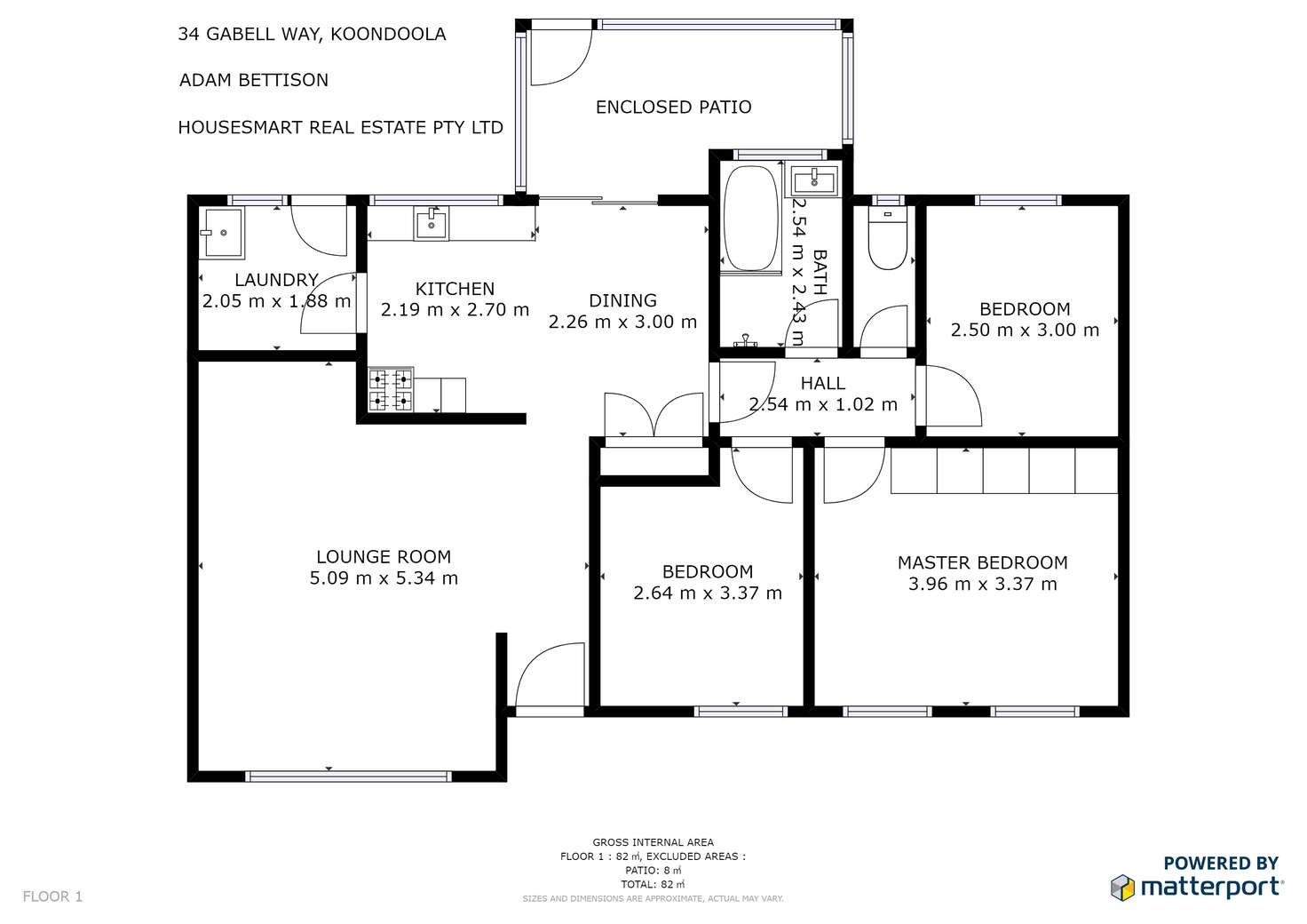 Floorplan of Homely house listing, 34 Gabell Way, Koondoola WA 6064