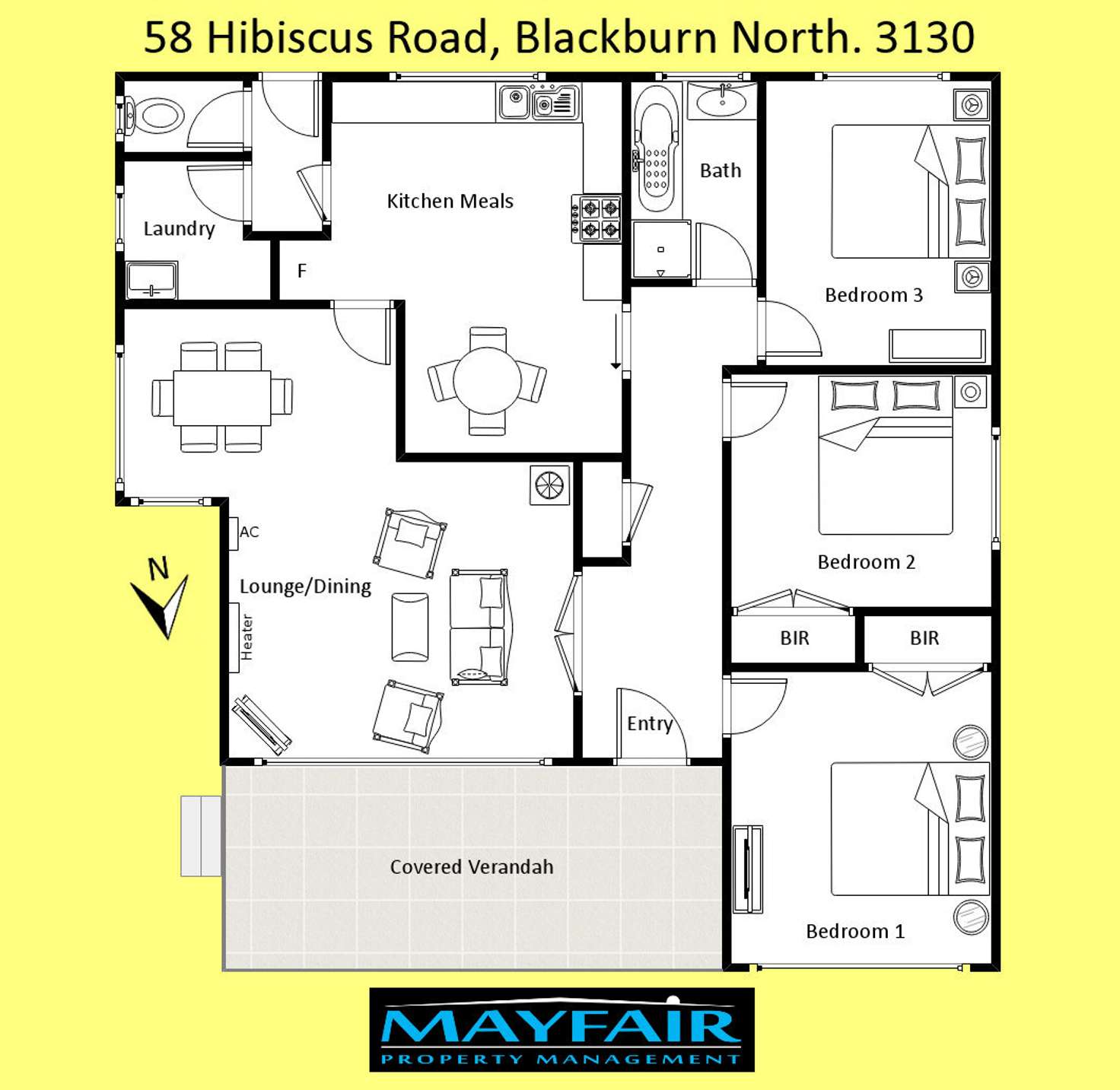 Floorplan of Homely house listing, 58 Hibiscus Road, Blackburn North VIC 3130