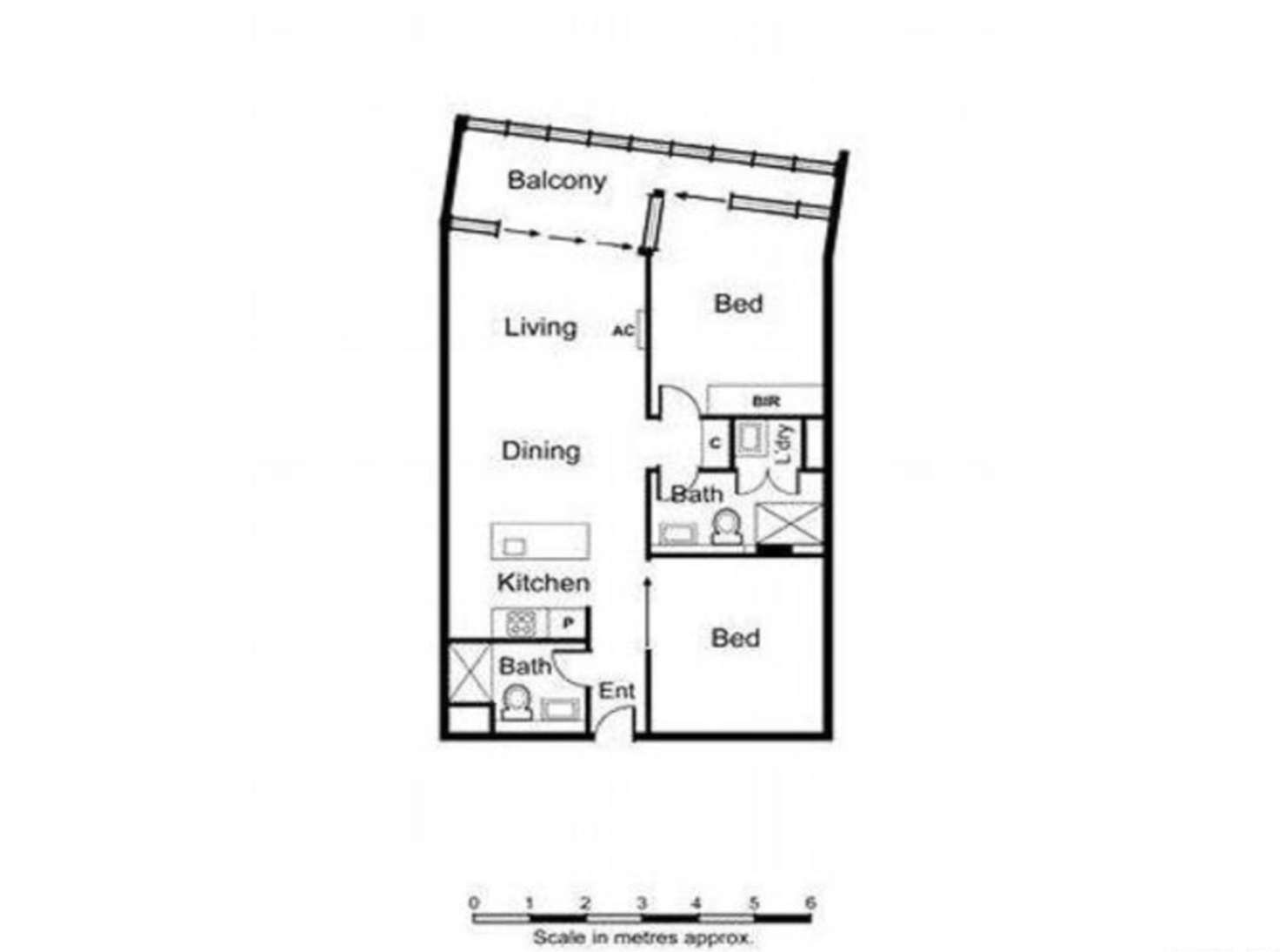 Floorplan of Homely apartment listing, 1403/8 McCrae Street, Docklands VIC 3008