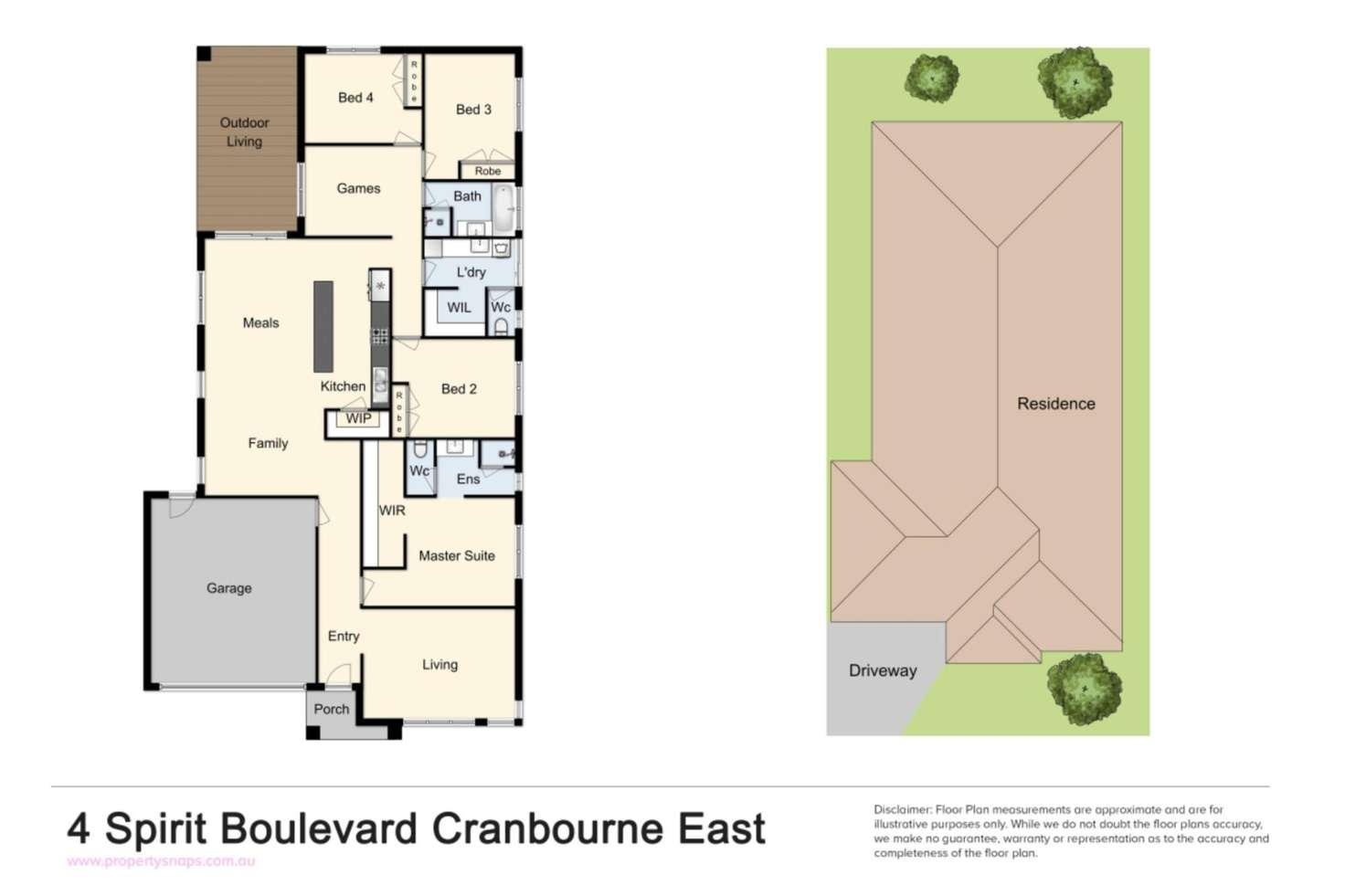 Floorplan of Homely house listing, 4 Spirit Boulevard, Cranbourne East VIC 3977