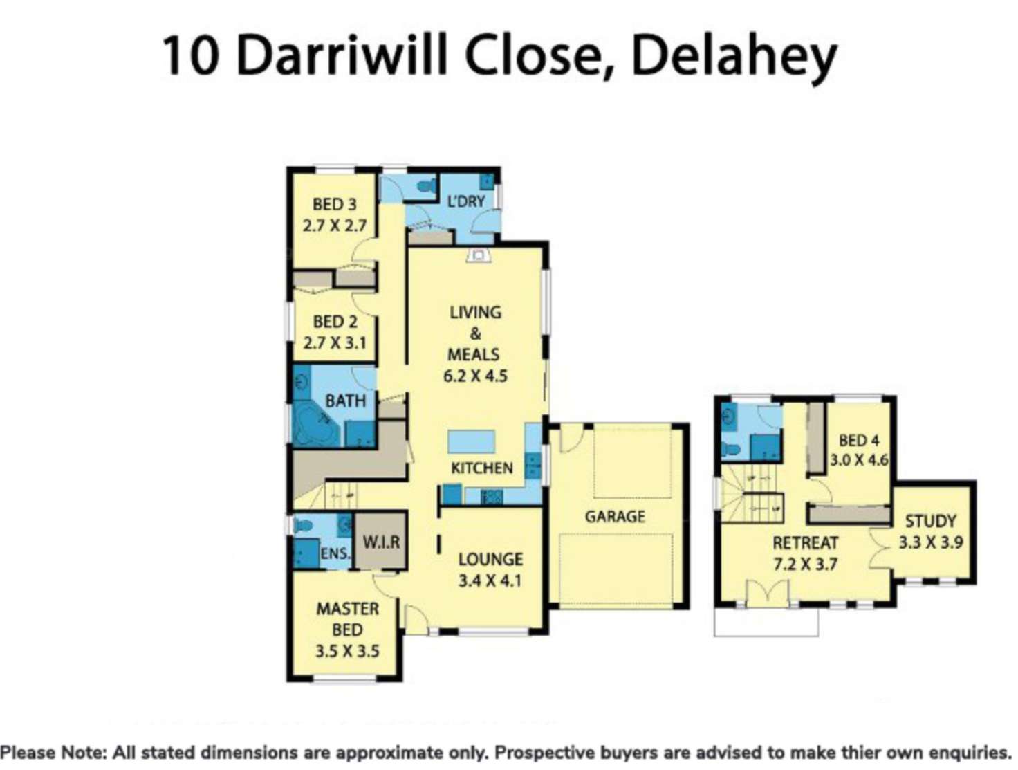 Floorplan of Homely house listing, 10 Darriwill Close, Delahey VIC 3037