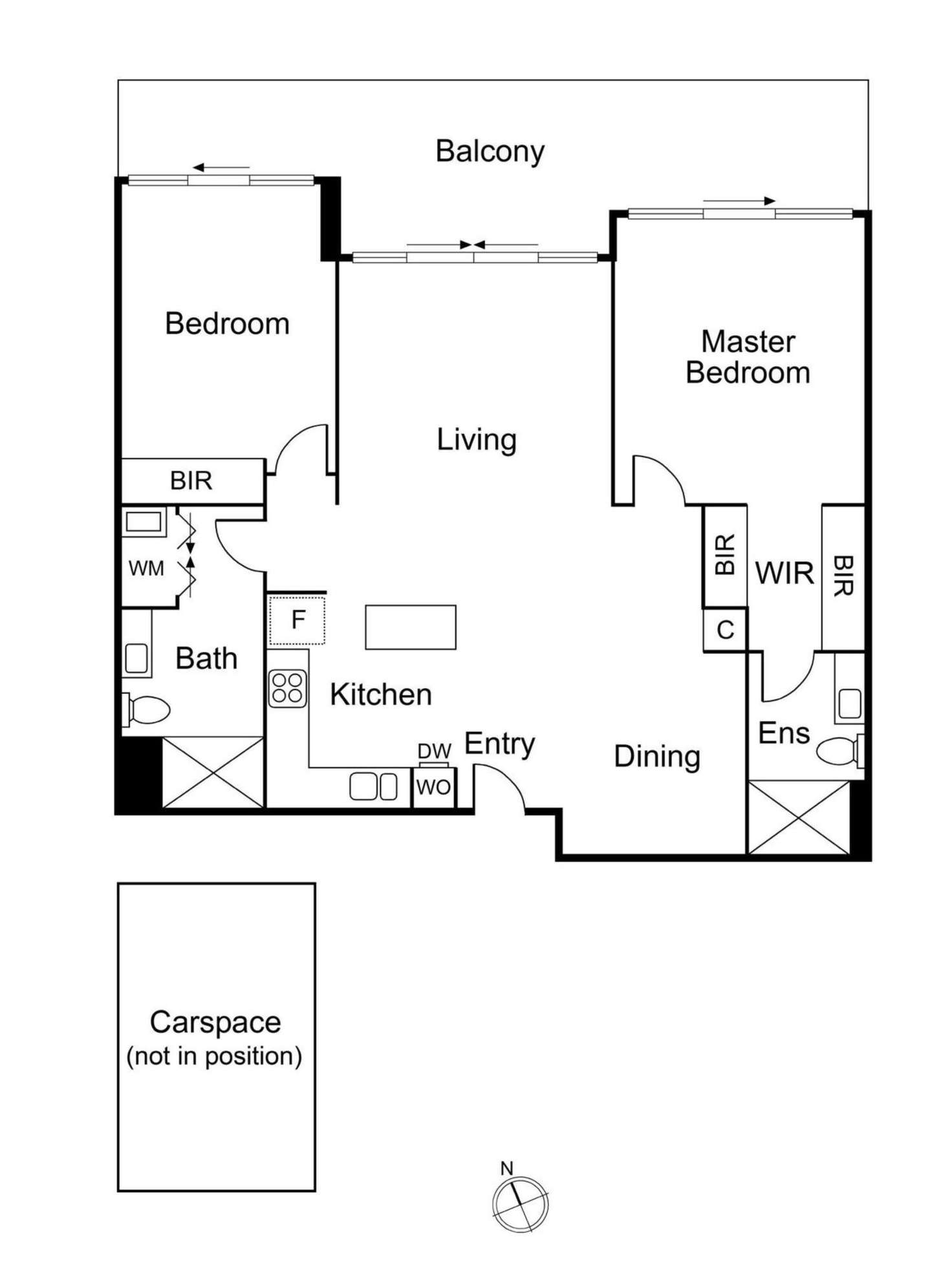 Floorplan of Homely apartment listing, 403/700 Chapel Street, South Yarra VIC 3141