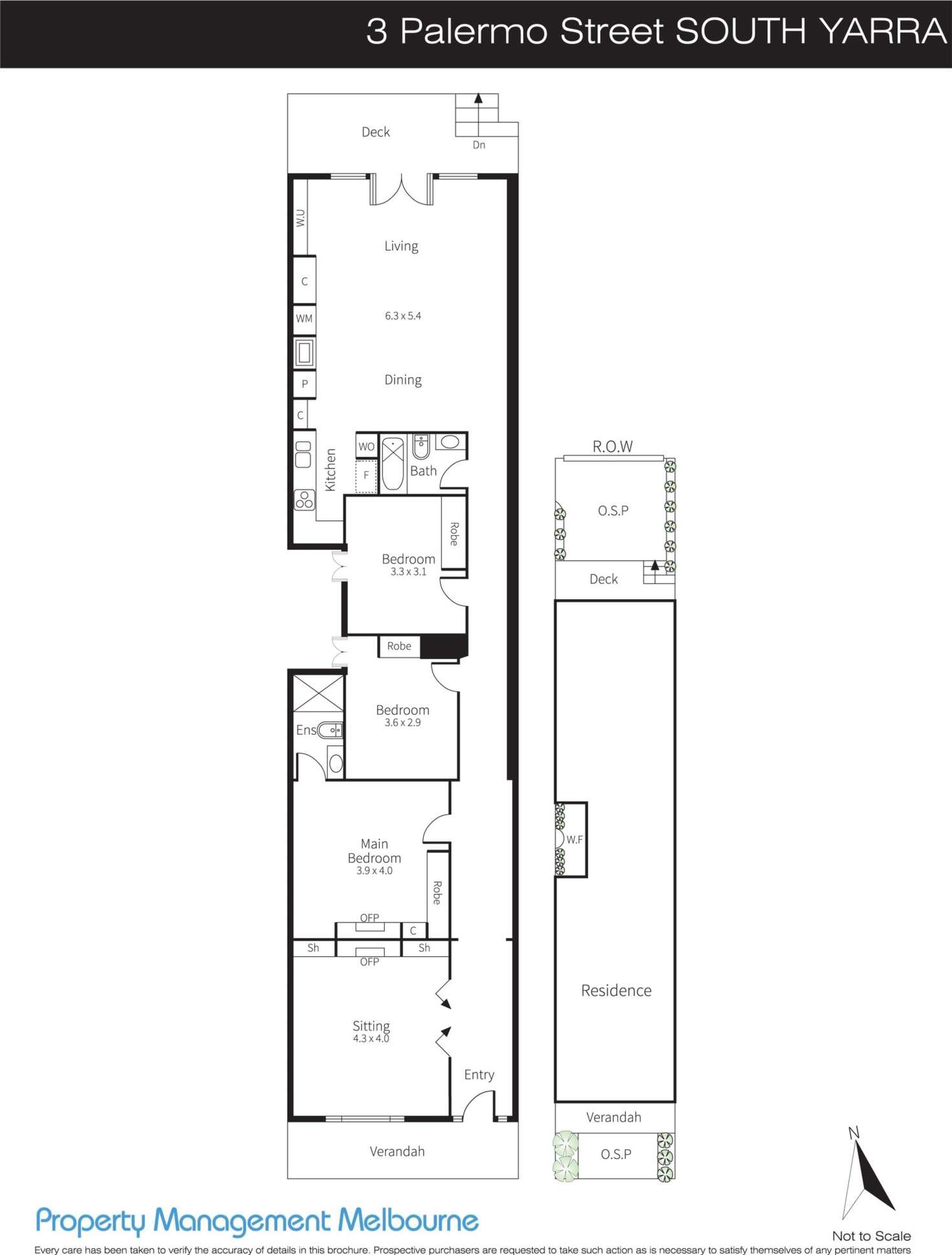 Floorplan of Homely house listing, 3 Palermo Street, South Yarra VIC 3141