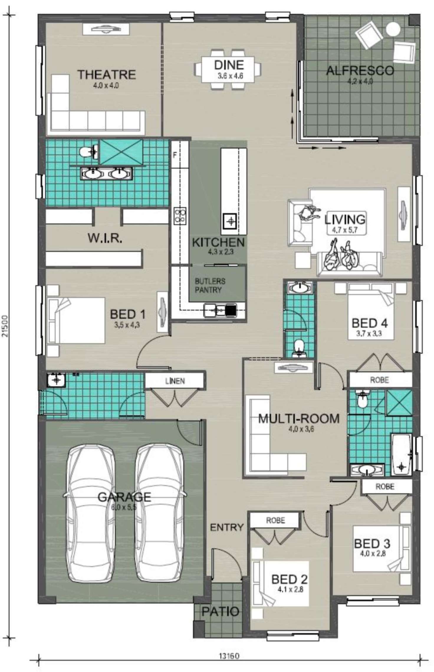 Floorplan of Homely house listing, No. 7 Dillies Lane, Tahmoor NSW 2573
