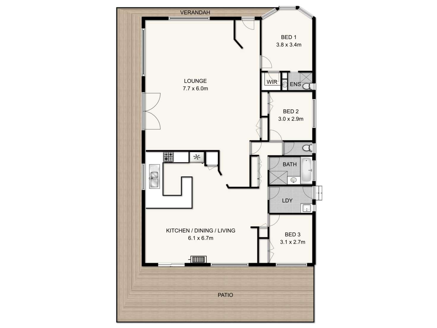 Floorplan of Homely house listing, 49 McGrath Street, Castlemaine VIC 3450