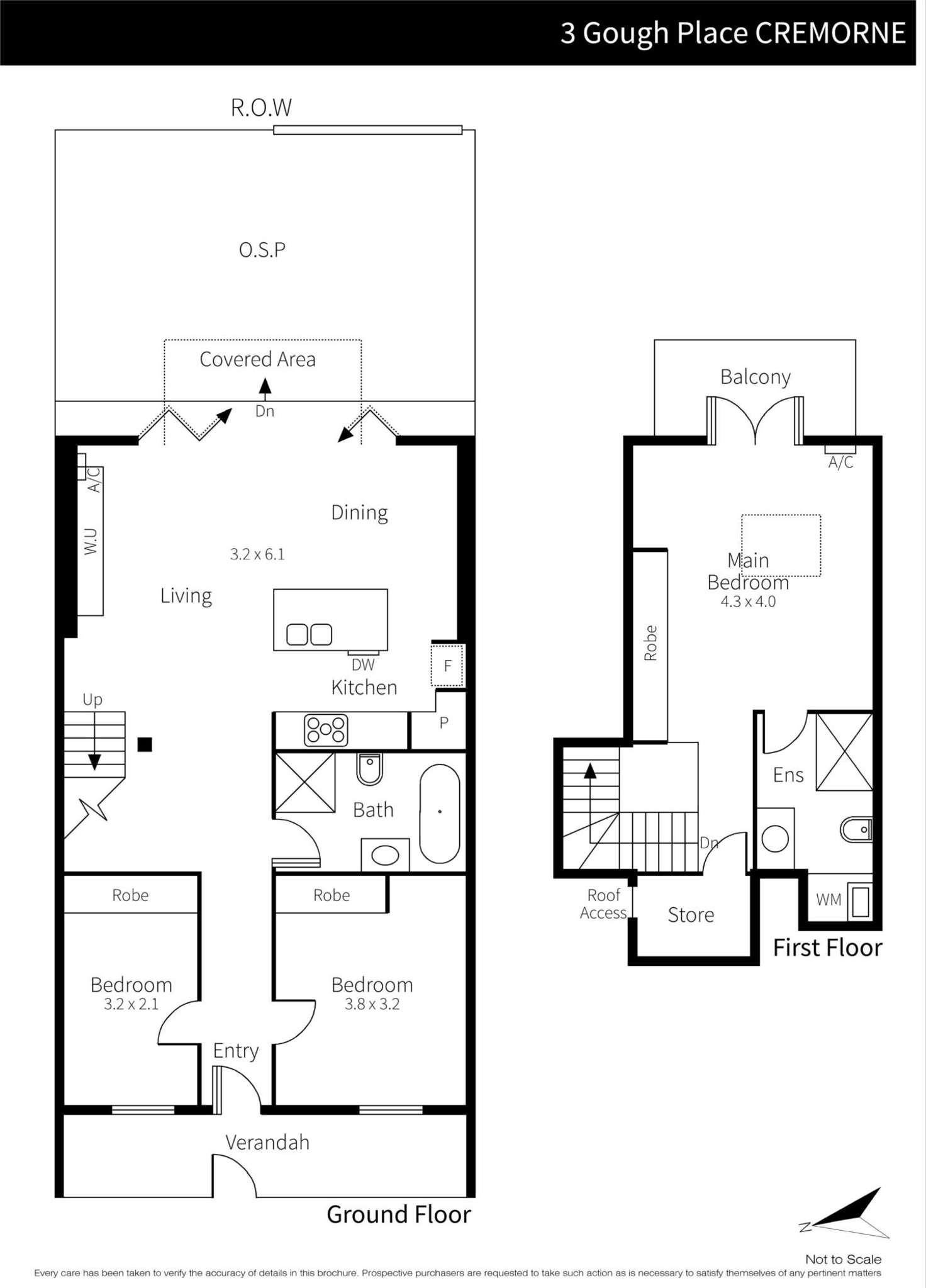 Floorplan of Homely house listing, 3 Gough Place, Richmond VIC 3121