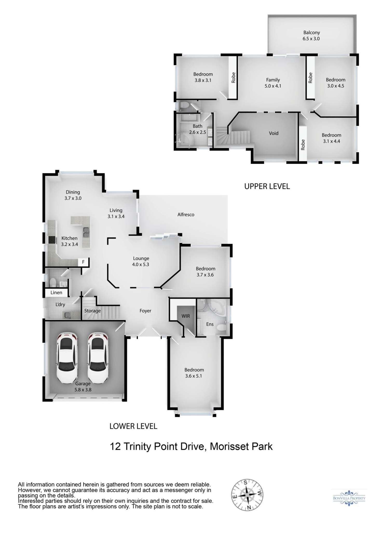 Floorplan of Homely house listing, 12 Trinity Point Drive, Morisset Park NSW 2264