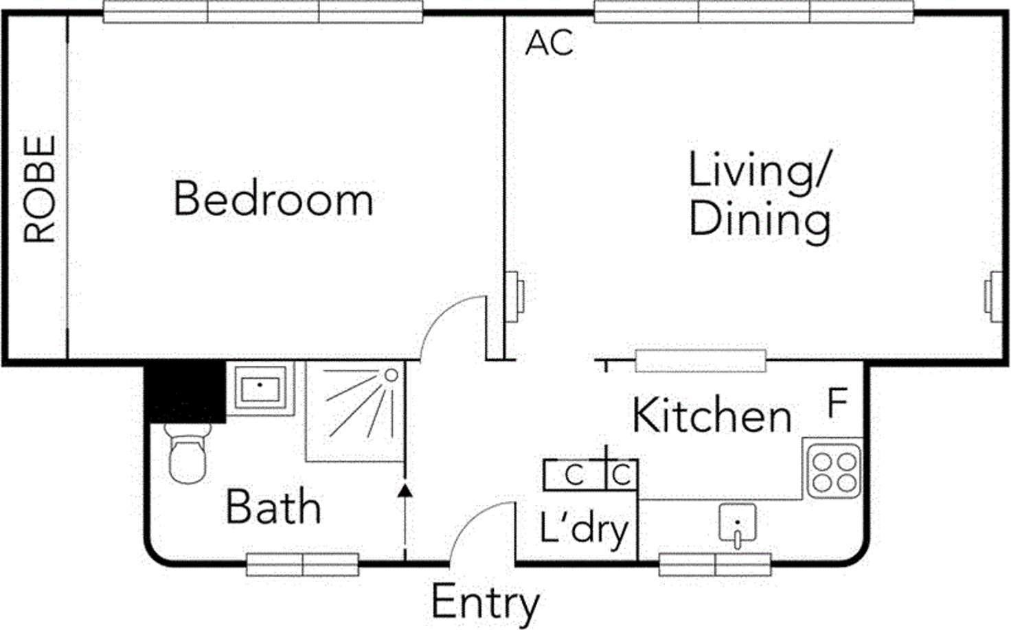 Floorplan of Homely apartment listing, 19/11 Burnett Street, St Kilda VIC 3182