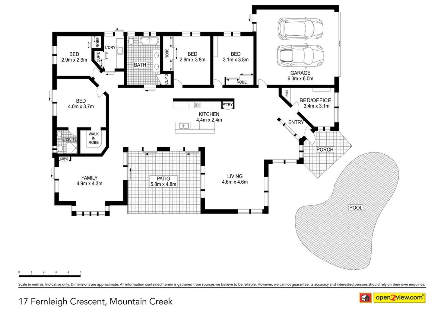 Floorplan of Homely house listing, 17 Fernleigh Crescent, Mountain Creek QLD 4557