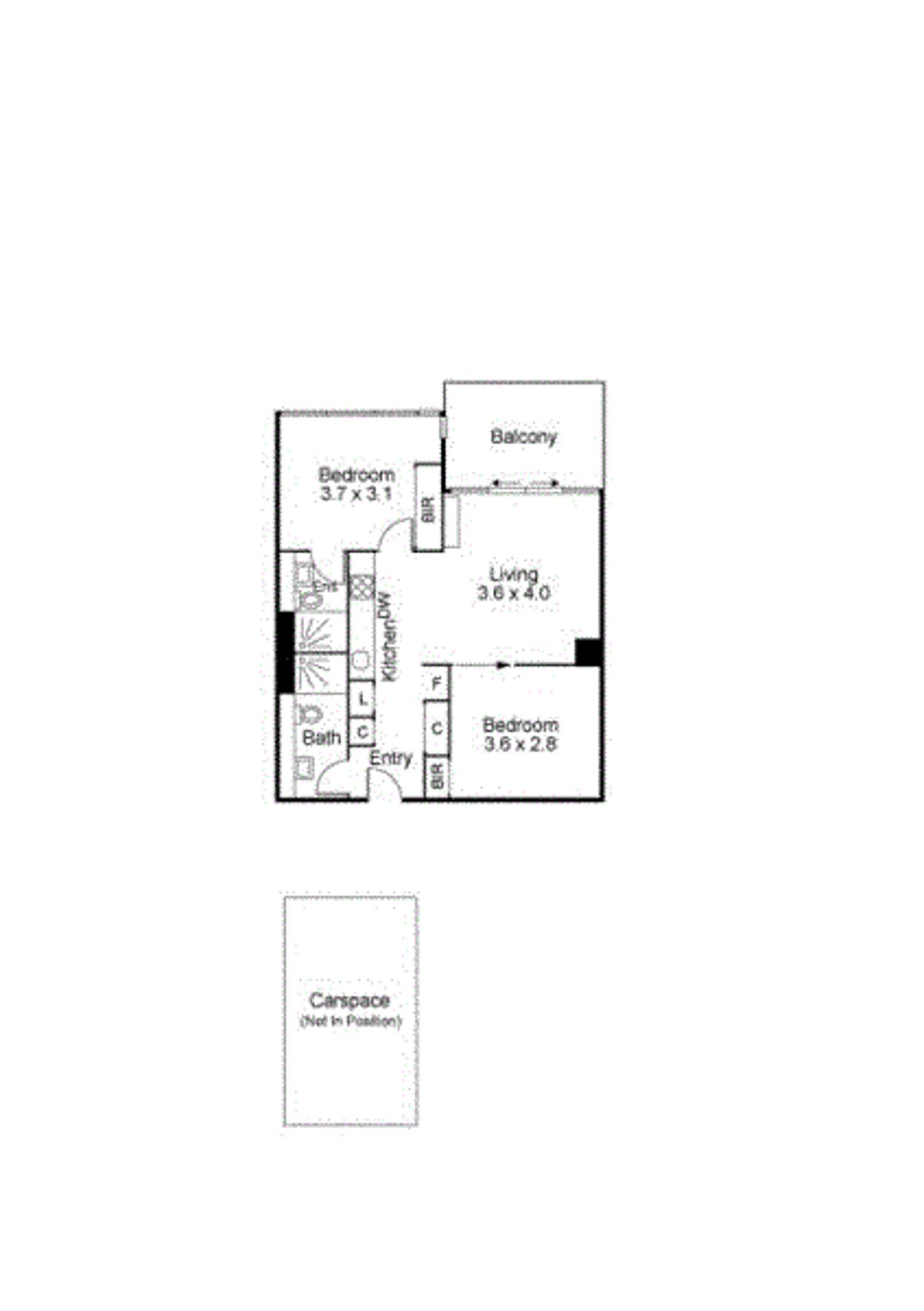 Floorplan of Homely apartment listing, 3913/220 Spencer Street, Melbourne VIC 3000