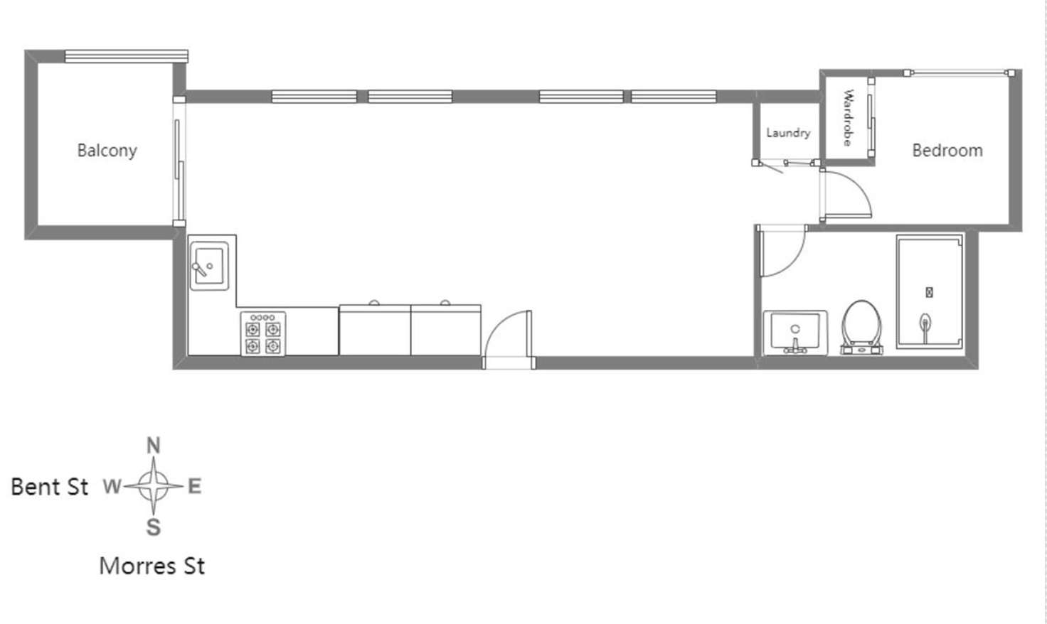 Floorplan of Homely apartment listing, 211/16 Bent Street, Bentleigh VIC 3204