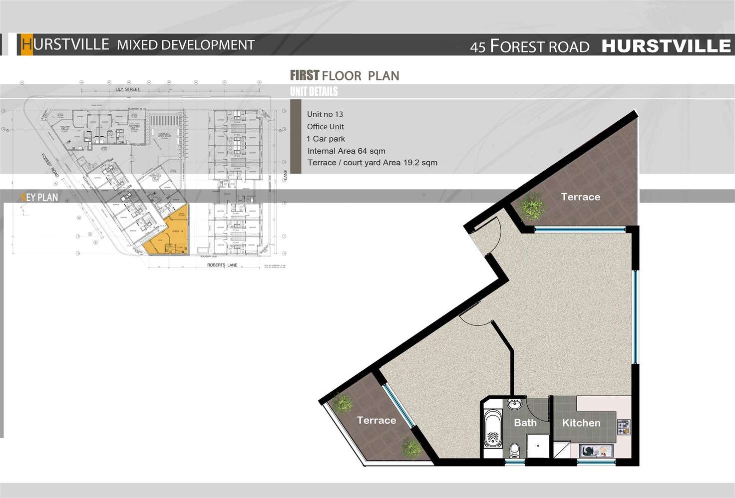 Floorplan of Homely unit listing, 13/45 Forest Road, Hurstville NSW 2220