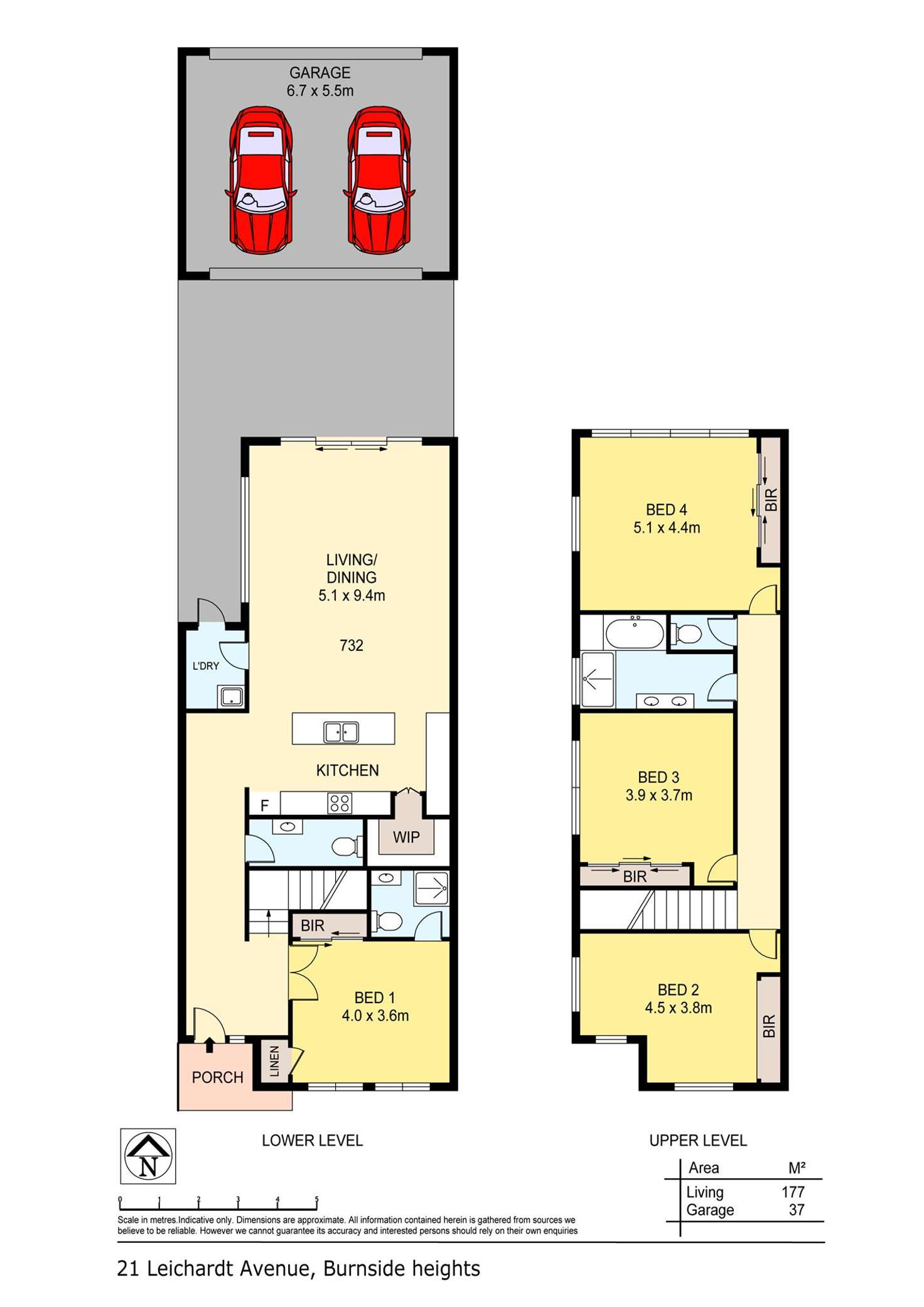 Floorplan of Homely house listing, 21 Leichhardt Avenue, Burnside Heights VIC 3023