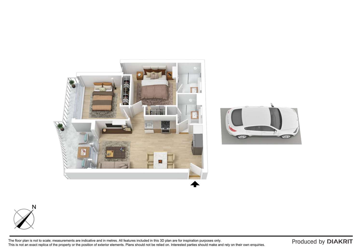 Floorplan of Homely apartment listing, 1008/8 Daly Street, South Yarra VIC 3141